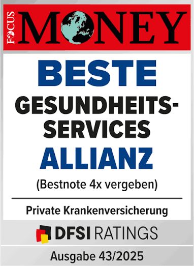 Focus Money – Beste Gesundheitsservices Allianz